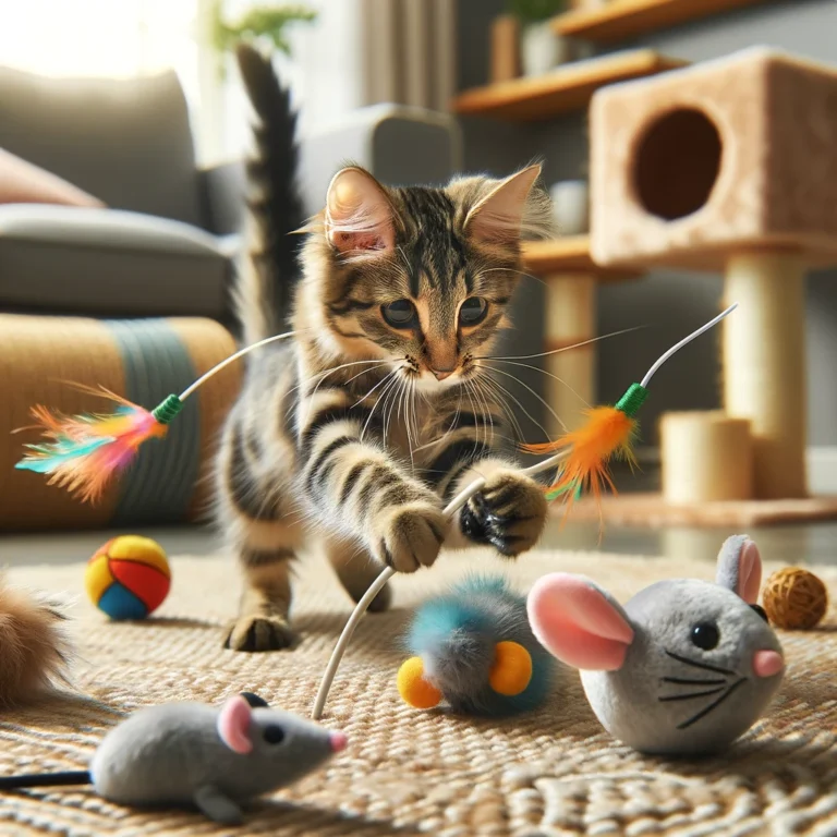 Jachtspeeltjes voor katten