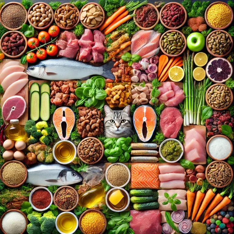 Katten voedingsstoffen en ingrediënten