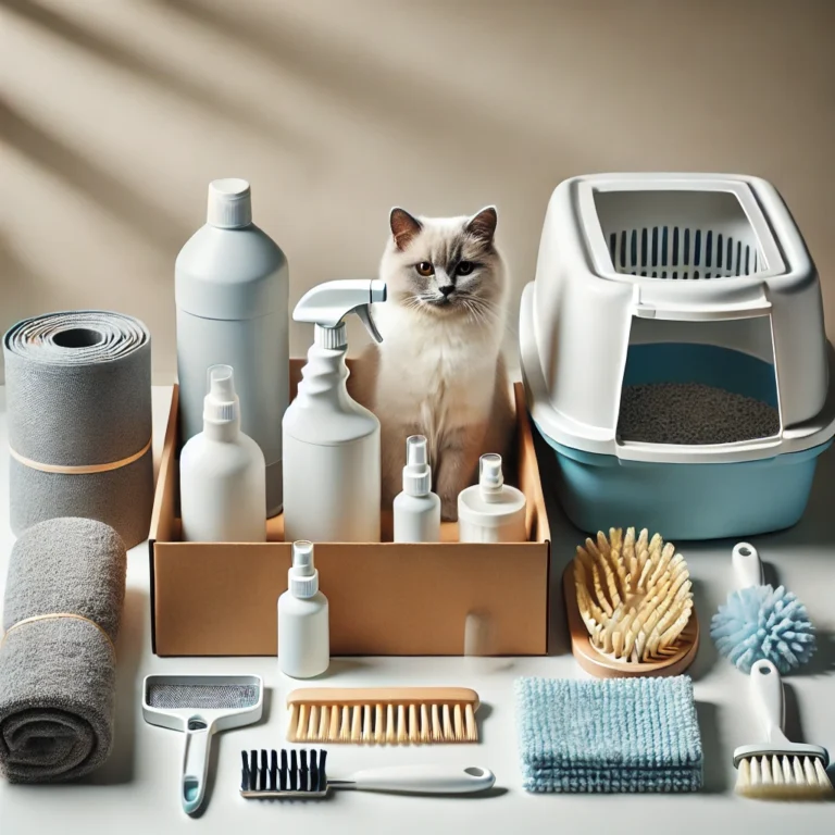 Schoonmaak hulpmiddelen voor katten