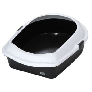 Kattentoilet Space M - 43x56x14cm wit/zwart