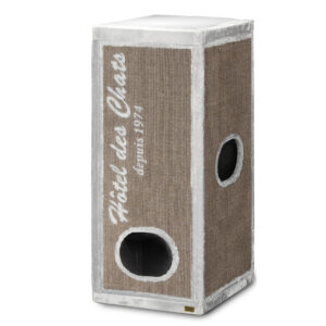 Krabpaal trendrockefeller hotel des chats 50x50x120cm-2parts grijs