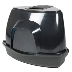 Kattentoilet Prism M - 38x56x40cm transparant/zwart