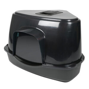 Kattentoilet Prism L - 56x70x46cm transparant/zwart