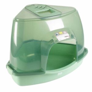 Kattentoilet Prism L - 56x70x46cm transparant/groen